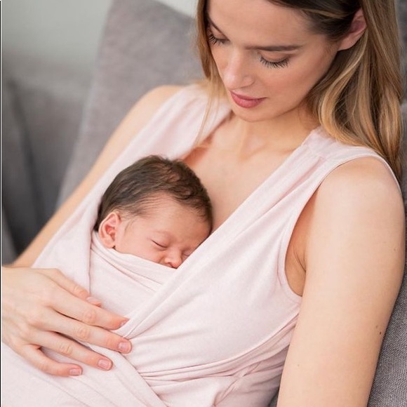 SOLD 🛍 Maternity Sleeveless Cotton Skin to Skin Top - Blush - Picture 2 of 11